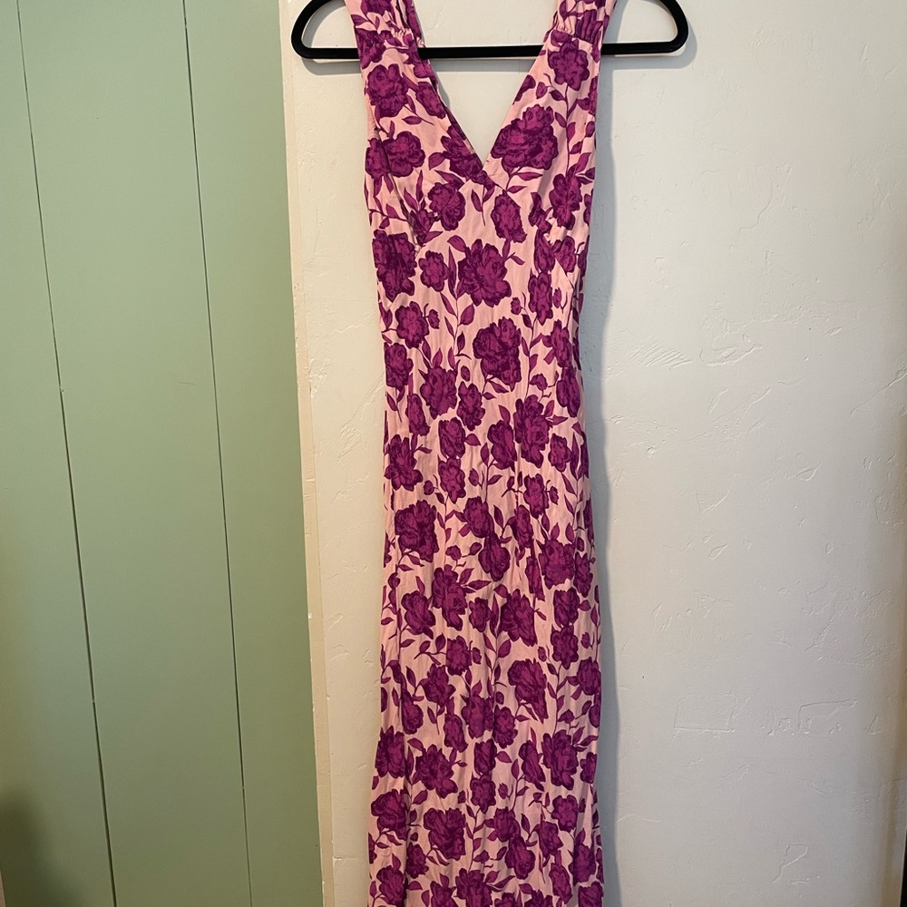 Jen's Pirate Booty x Free People Pink and Purple Flower Maxi Dress